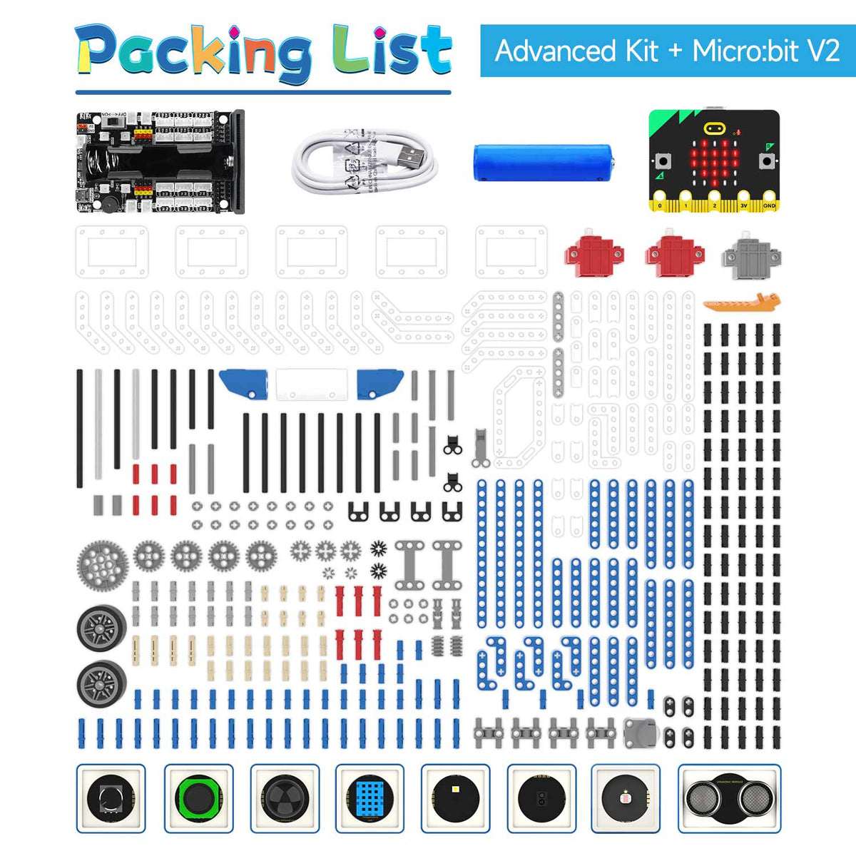 Yahboom 16 in 1 Building:bit Superkit Programmable Kit for Micro:bit