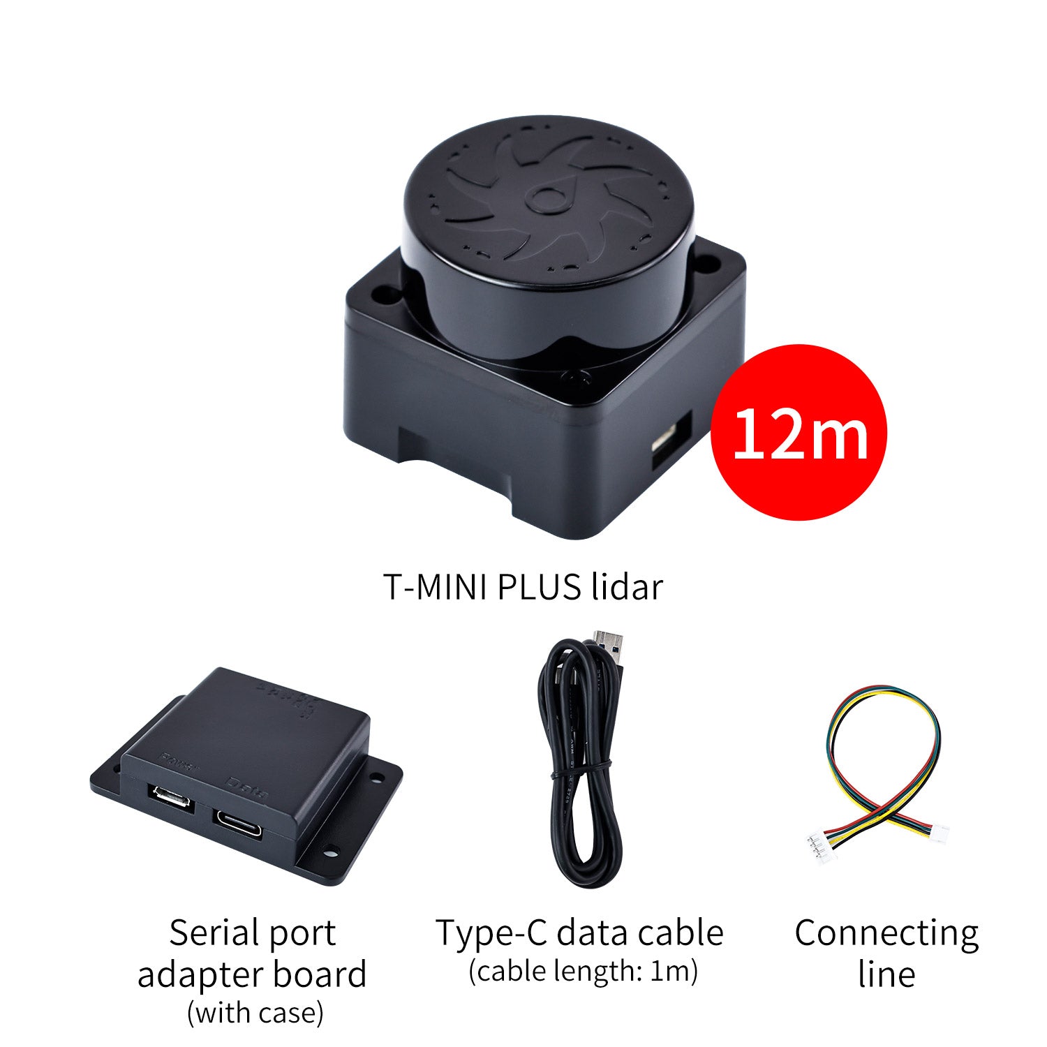 Rf Mini Plus Lidar Module EAI T-MINI-Plus Lidar TOF Ranging 12M 25M Support ROS1 ROS2