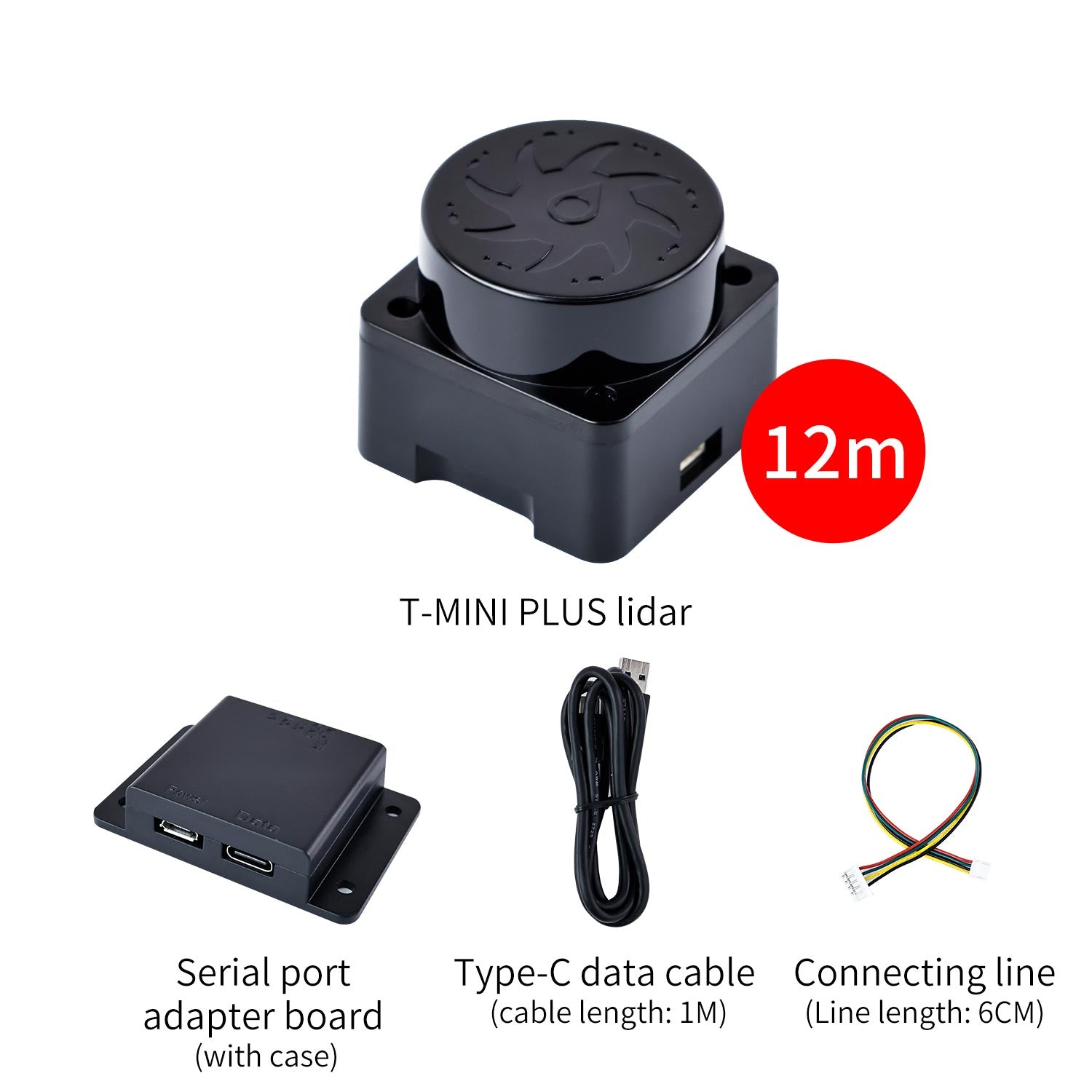 T-MINI-Plus Lidar TOF Ranging 12M and 25M support ROS1 ROS2