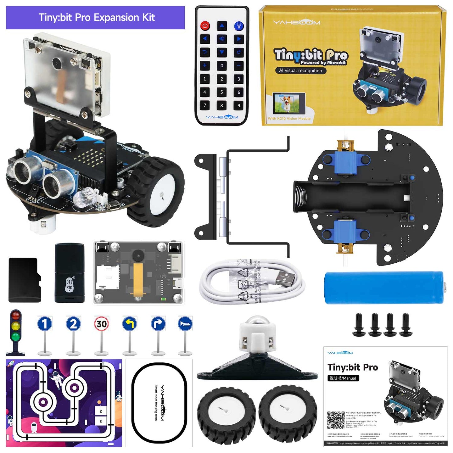 Tiny:bit Pro AI visual robot car