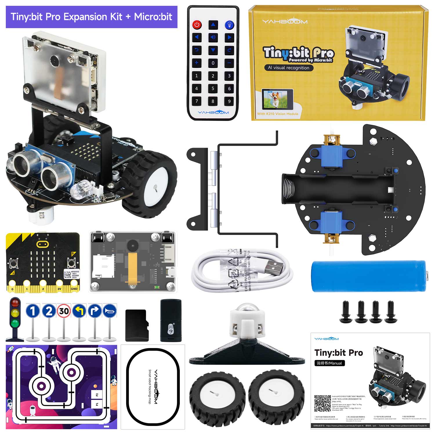 Tiny:bit Pro AI visual robot car