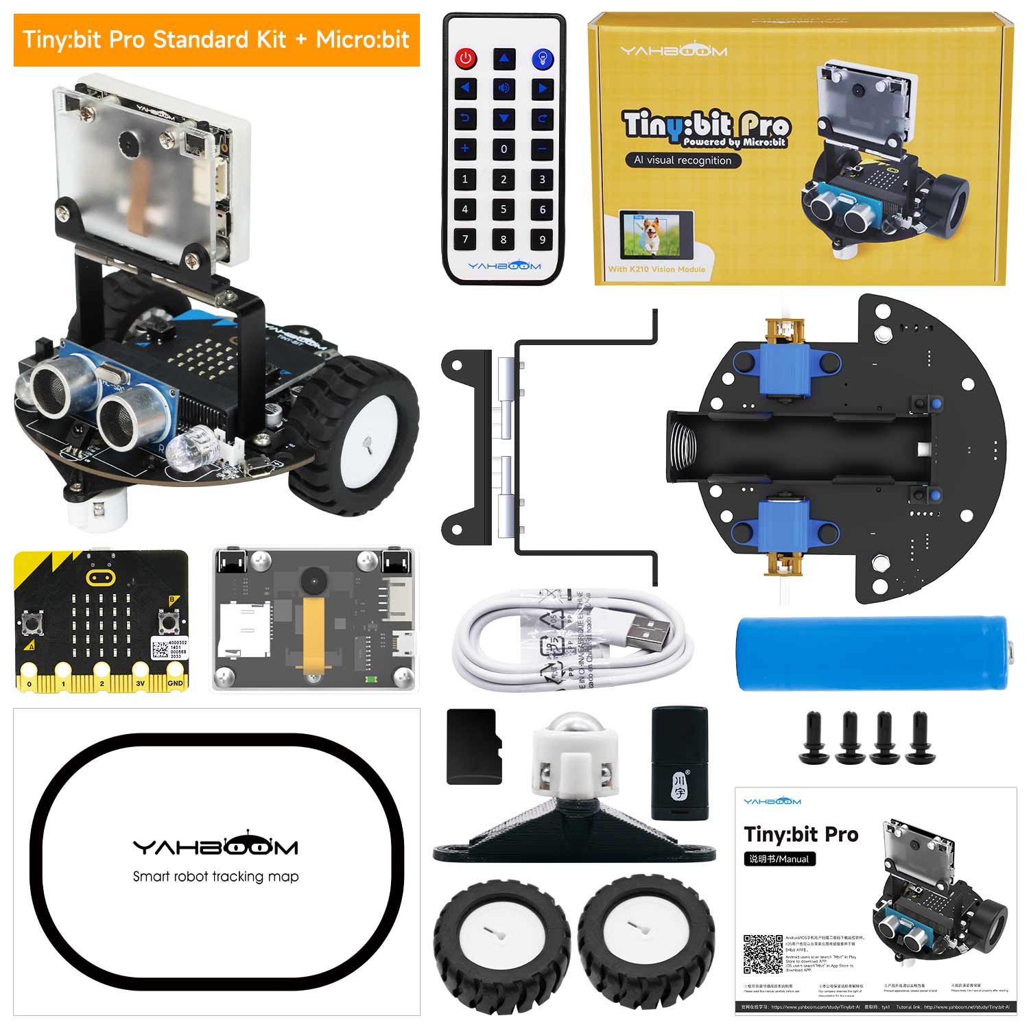 Tiny:bit Pro AI visual robot car