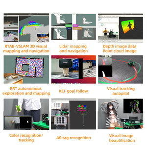 Robot Yahboom ROS Transbot avec prise en charge de la caméra de profondeur Lidar Programmation Python Cartographie 3D MoveIt pour Raspberry Pi 4B