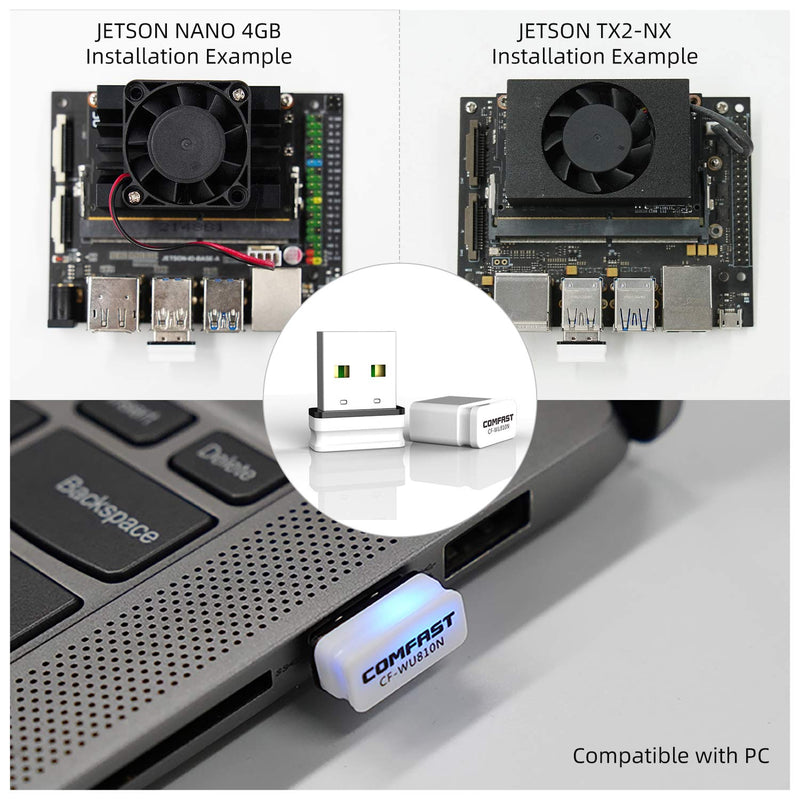 USB wireless network card drive-free for JETSON NANO/Xavier NX/TX2 NX/Orin NX/Orin NANO