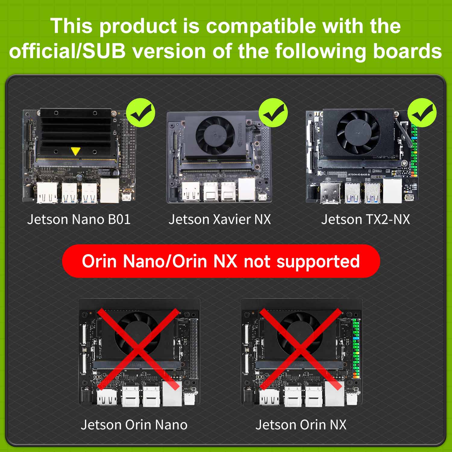 Carte réseau sans fil avec antenne USB3.0 2,4G/5G 1300M pour Jetson NANO/Xavier NX/TX2-NX