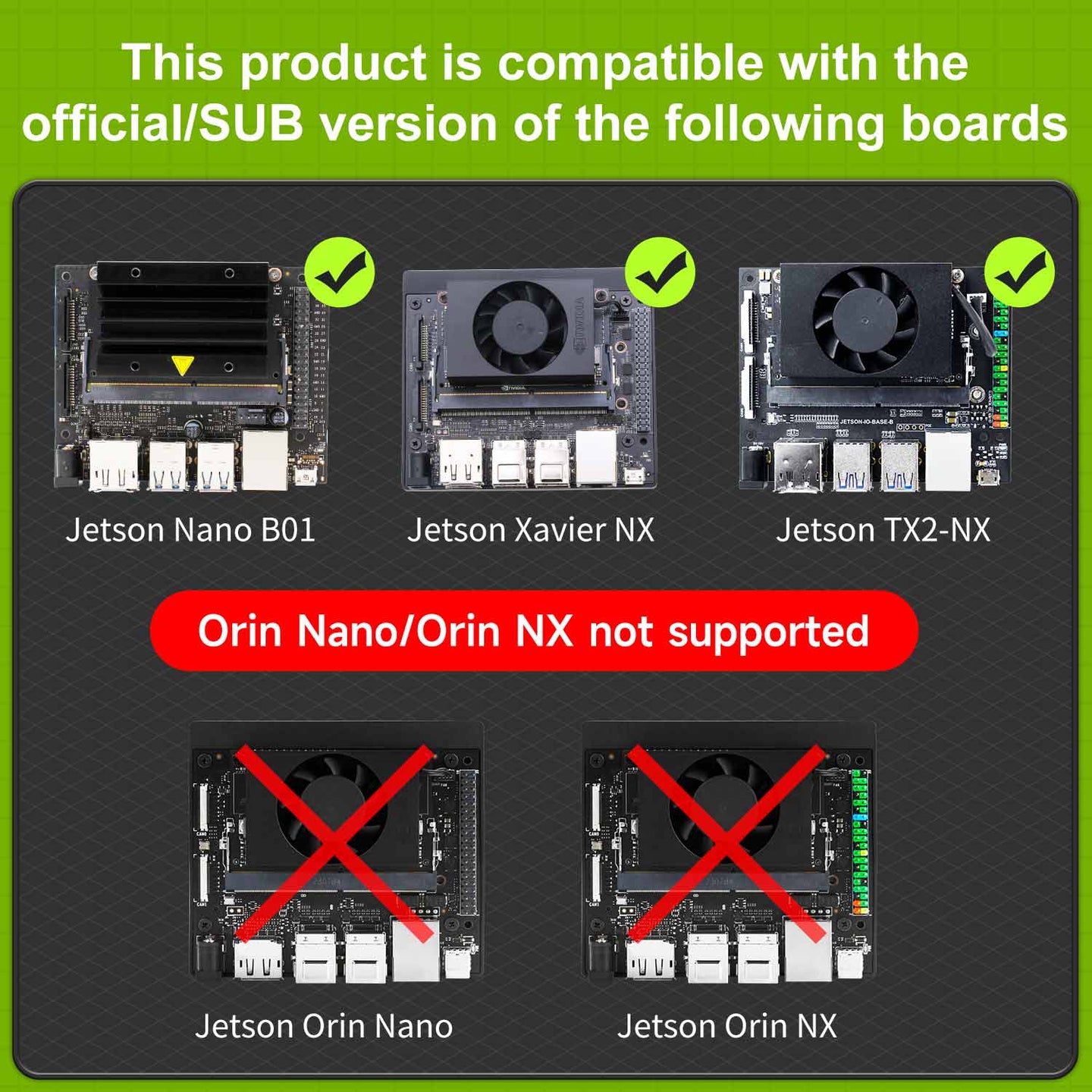 Carte réseau sans fil avec antenne USB3.0 2,4G/5G 1300M pour Jetson NANO/Xavier NX/TX2-NX