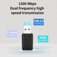 Carte réseau sans fil avec antenne USB3.0 2,4G/5G 1300M pour Jetson NANO/Xavier NX/TX2-NX