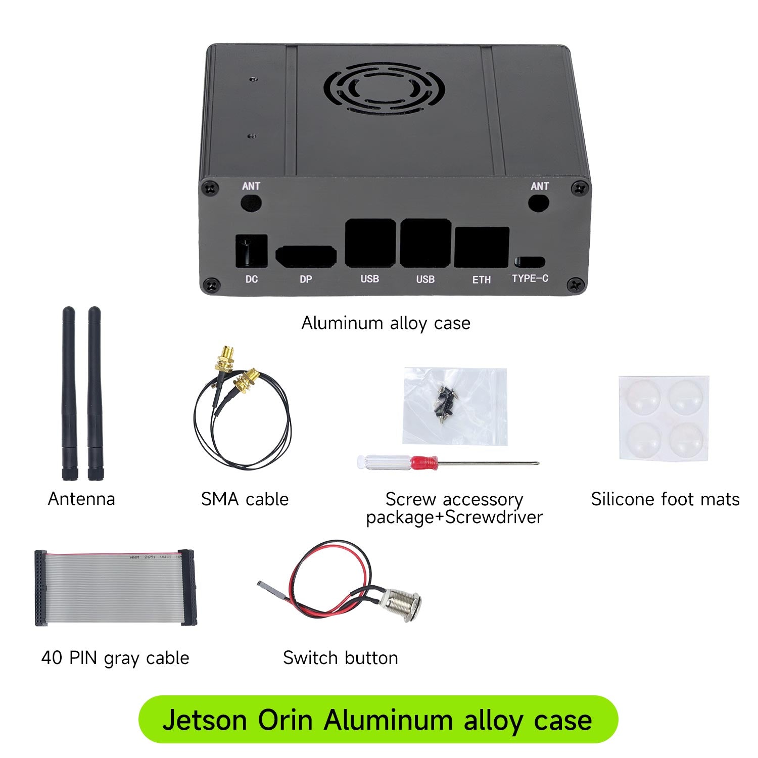 Yahboom Jetson Orin Aluminum Alloy case for Orin NANO SUPER/Orin NX SUPER