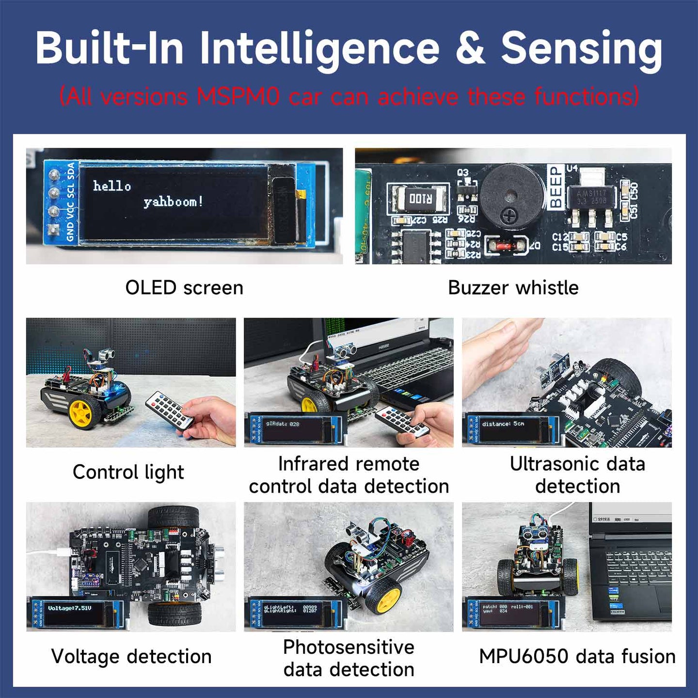 Yahboom MSPM0 smart robot car based on MSPM0G3507