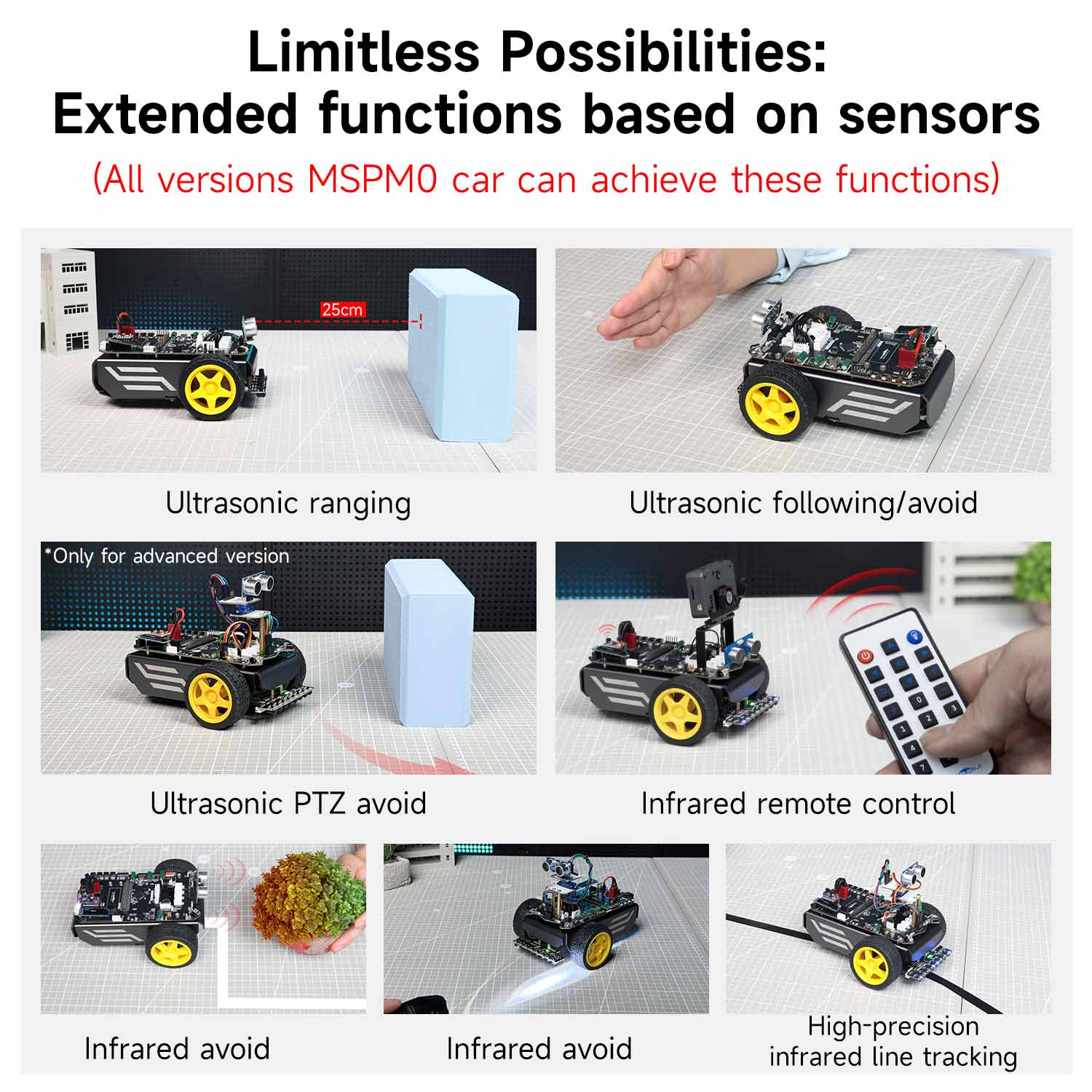 Yahboom MSPM0 smart robot car based on MSPM0G3507