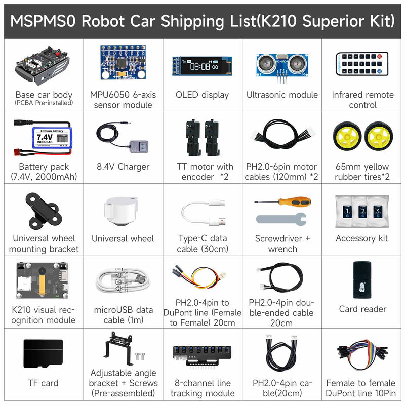 Yahboom MSPM0 smart robot car based on MSPM0G3507