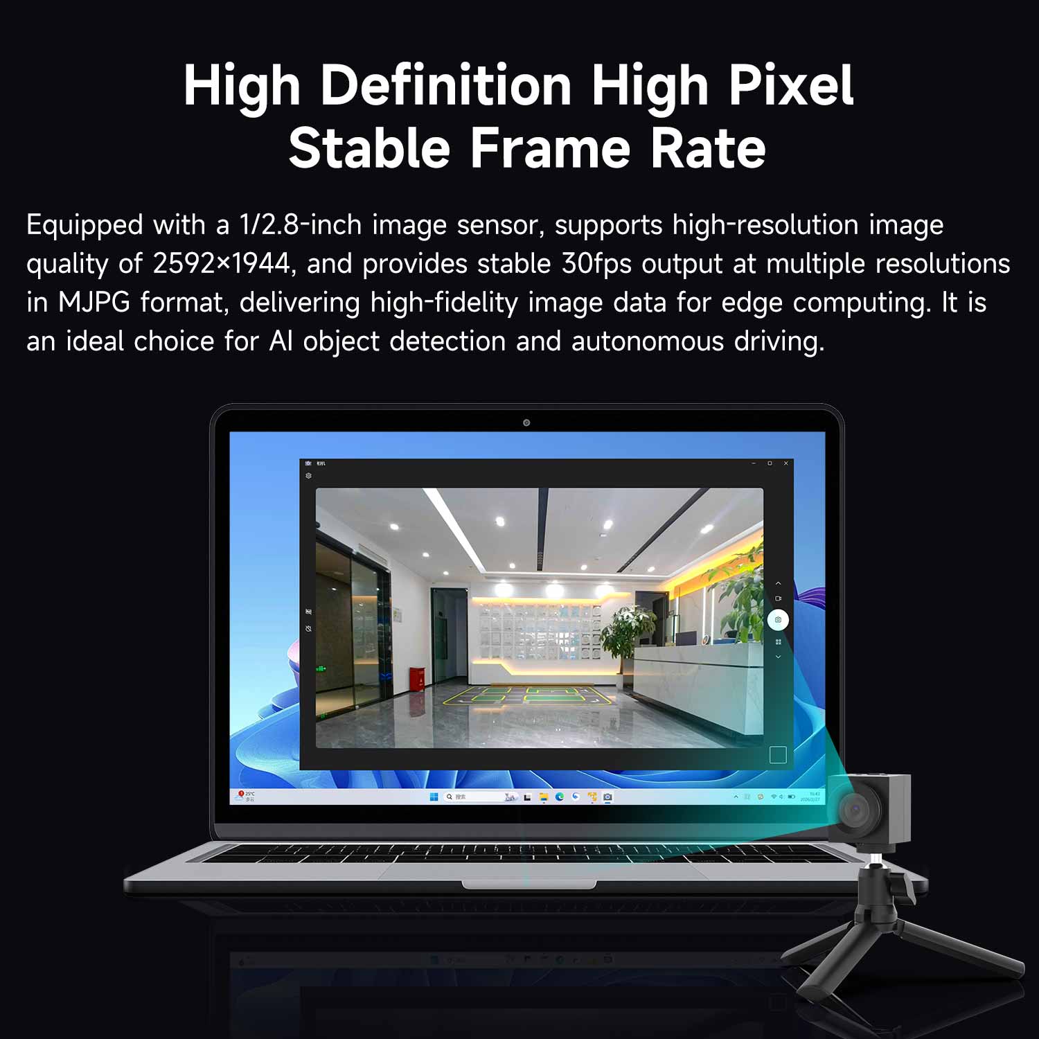 USB 5MP Camera for Jetson AGX Orin Orin NANO/NX SUPER/RDK X5/RPi 5/PC