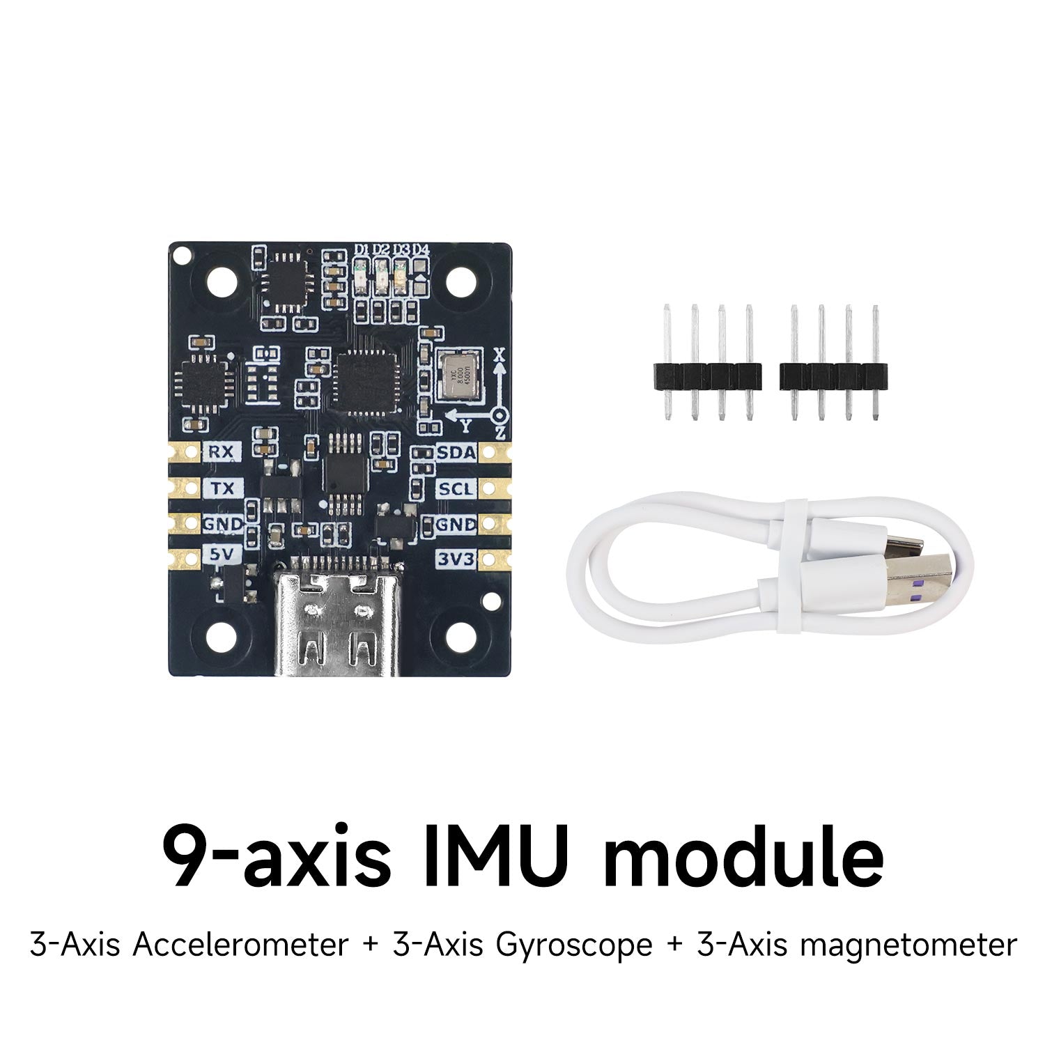 Yahboom IMU sensor module(6/9/10-axis) AHRS support ROS1 ROS2 for Jetson Raspberry Pi