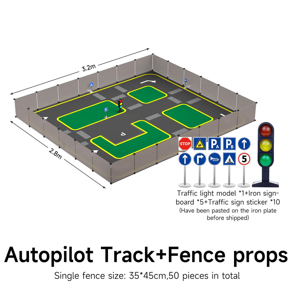Yahboom Autopilot Track Map UV Printing Canva 2.8M*3.2M for ROS2 Robot