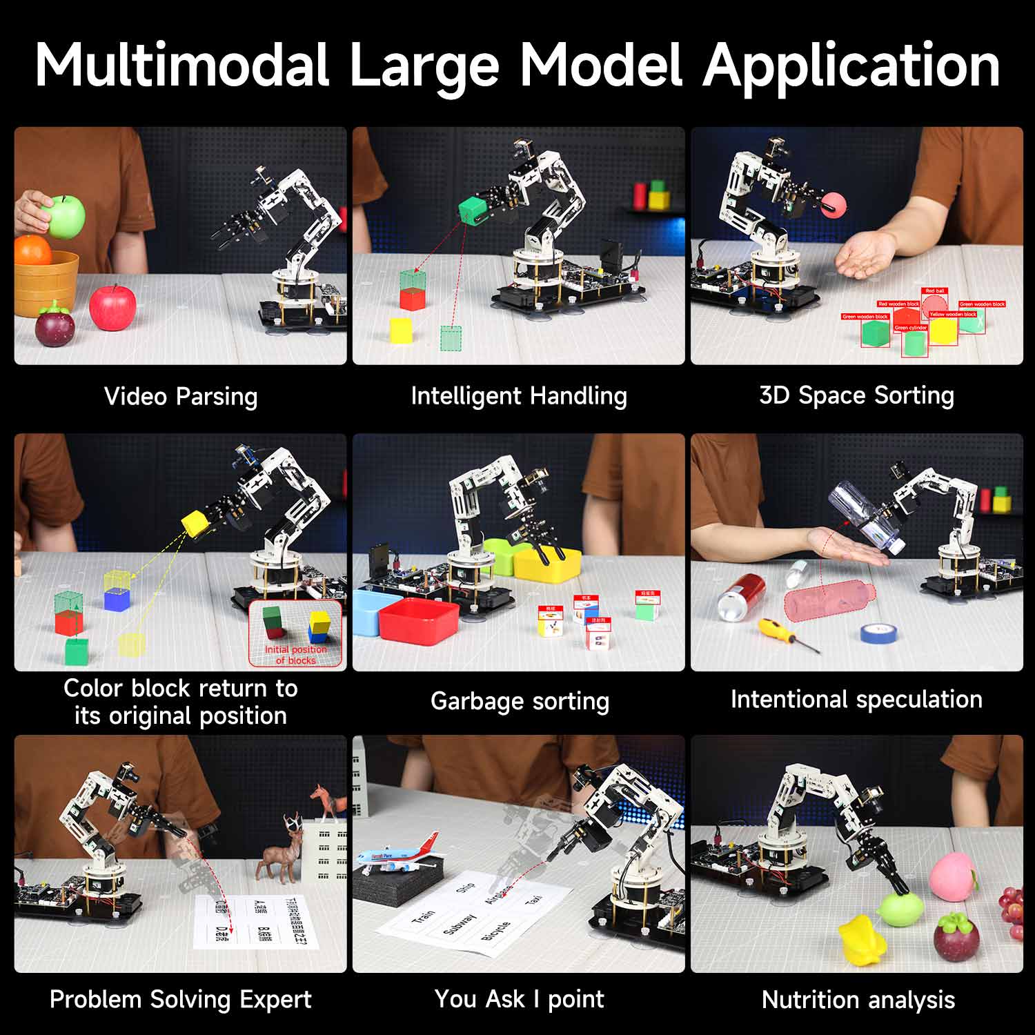 DOFBOT SE AI Large Model Vision Robotic Arm with ROS2 Python Programming (Virtual Machine Version)