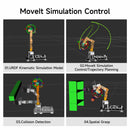 Brazo robótico con visión artificial DOFBOT SE y programación en Python ROS (versión de máquina virtual)