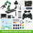Collection of electronic components and tools for Dofbot on a white background with 'Standard With Jetson NANO 4GB SUB' text.