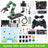 Collection of electronic components and tools for superior robotics and programming, including a green Dofbot robot arm and Jetson Nano board.