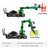 Two views of a Dofbot robotic arm with payload capacity labels on a white background