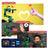 Collage of a Dofbot robotic arm performing gestures and face recognition with text labels.
