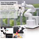 Yahboom provides USB handle and Jupyter Lab control for JetCobot 7 DOF AI vision robot arm