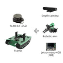 Yahboom Transbot robotic arm Jetson Nano 4GB with depth  camera and SLAM A1 Lidar.