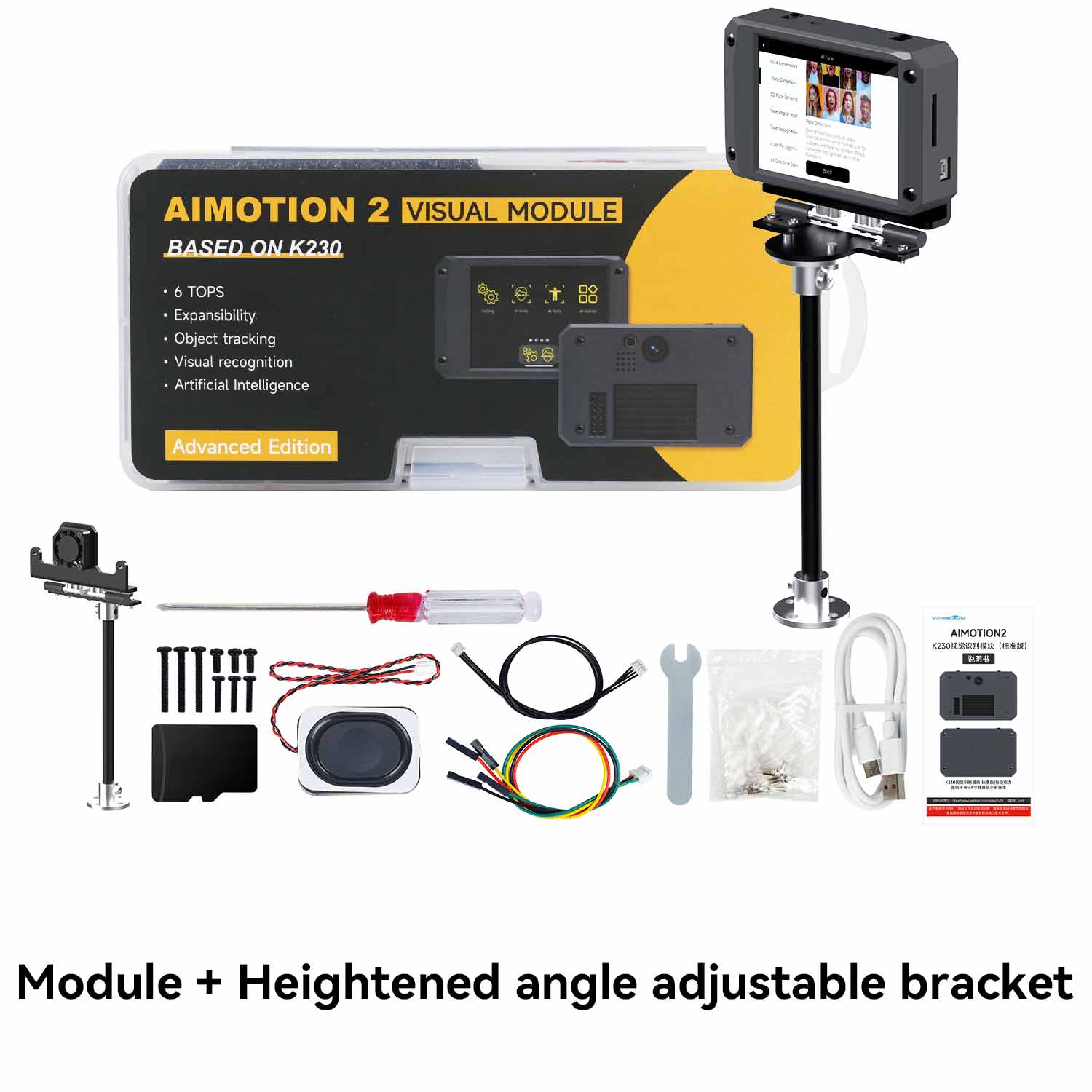 K230 Vision Module Yahboom K230 AI Vision Camera For Robot AI Vision Recognition