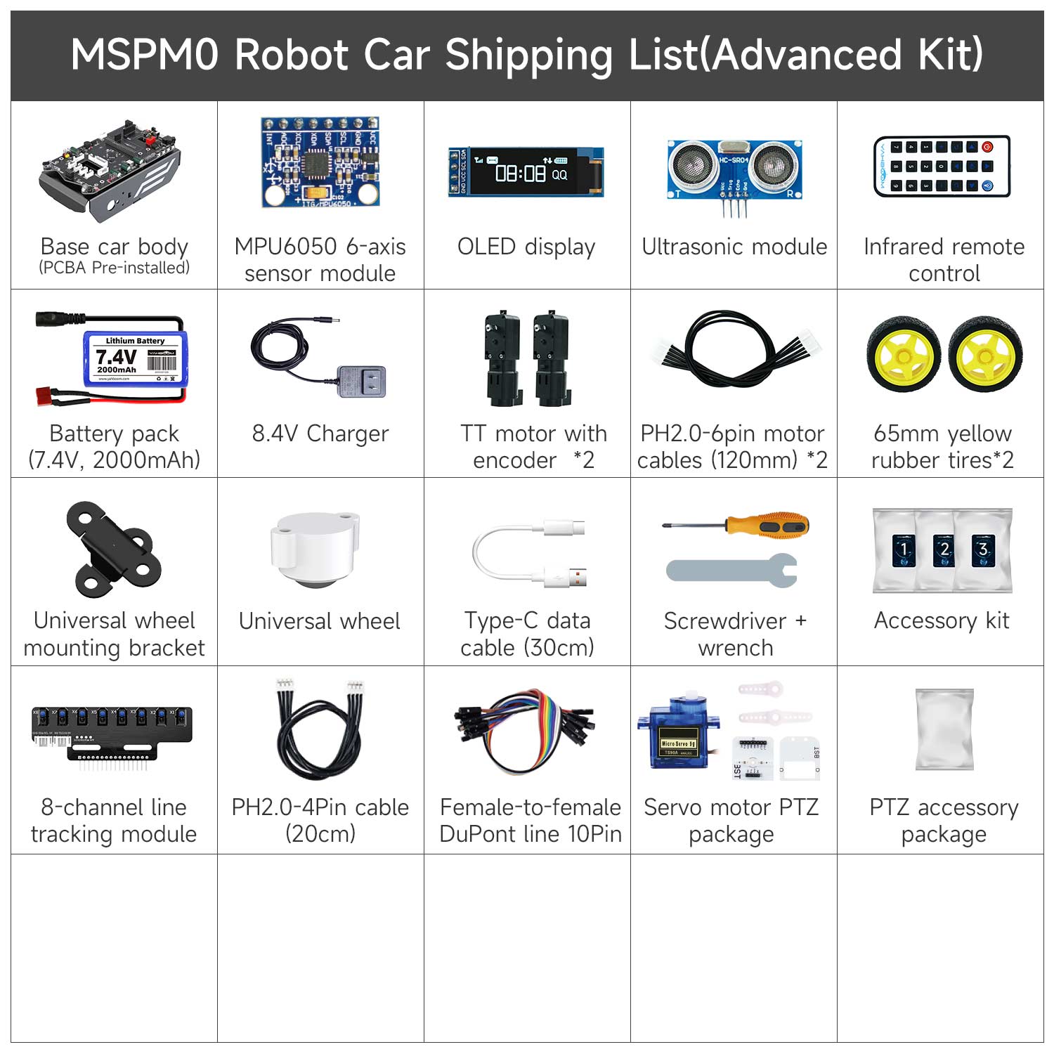 Yahboom MSPM0 smart robot car based on MSPM0G3507