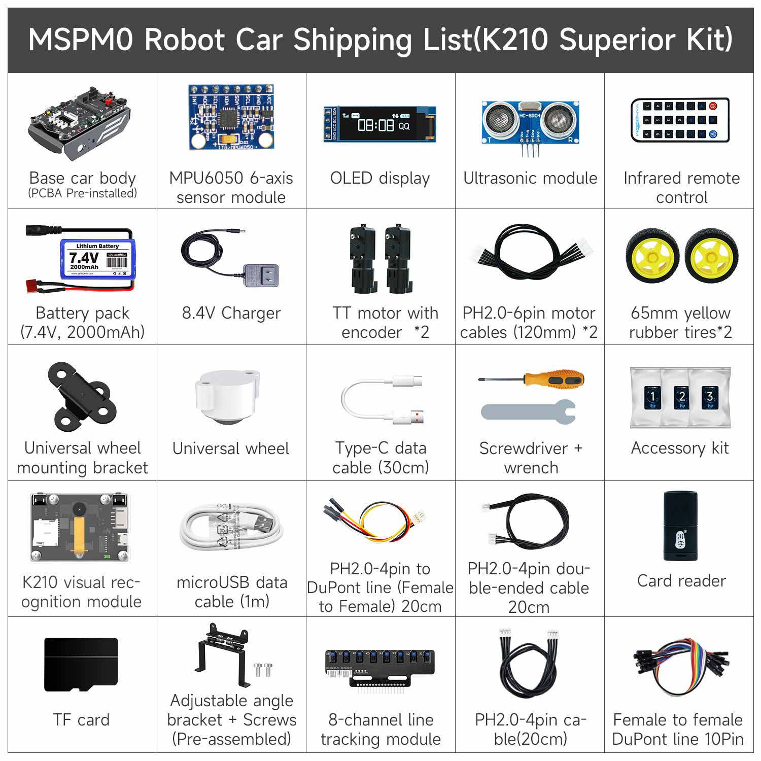 Yahboom MSPM0 smart robot car based on MSPM0G3507