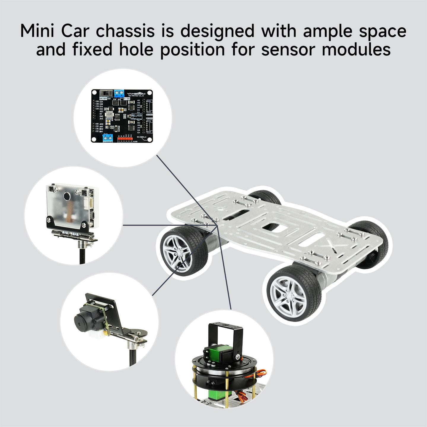 Yahboom Mini Wheeled Robot Car Chassis Kit