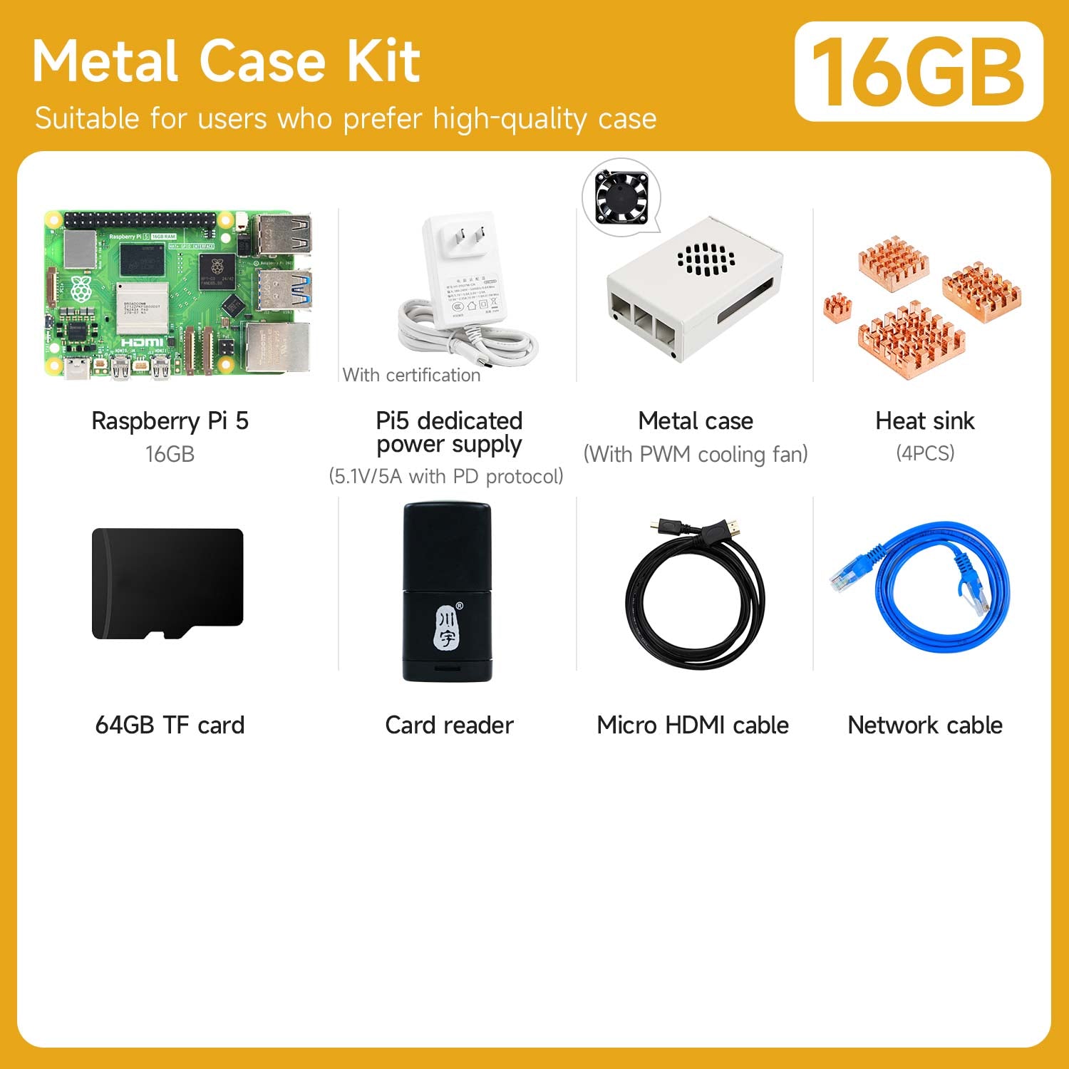 Raspberry Pi 5 AI Large Model Board and Starter Kit(1G/2G/4G/8G/16G)