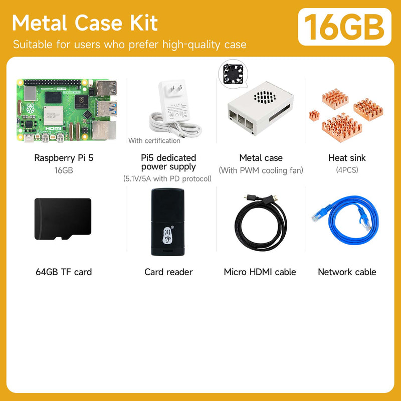 Raspberry Pi 5 Board and Starter Kit(2G/4G/8G/16G)