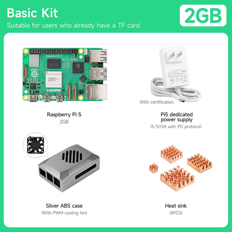 Raspberry Pi 5 Board and Starter Kit(2G/4G/8G/16G)