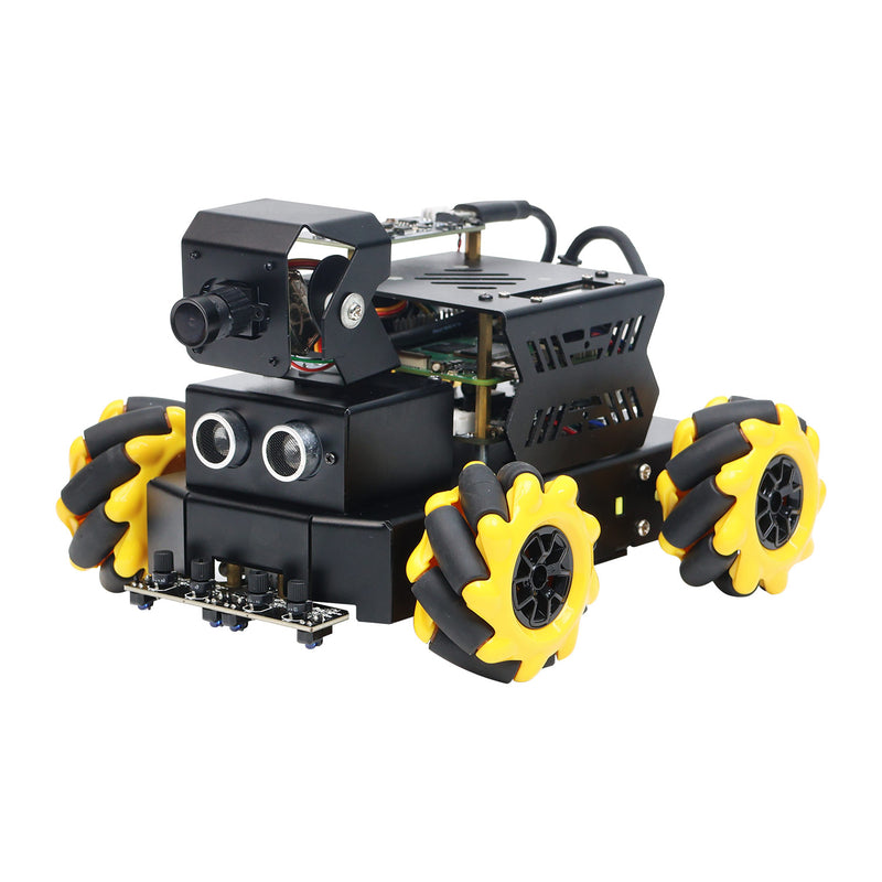Raspbot V2 AI Vision Car With Mecanum Wheel ROS2 Humble for RPi 5