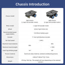 Yahboom MSPM0 Smart Robot Car Aluminum Alloy Chassis Kit