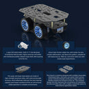 Yahboom MSPM0 Smart Robot Car Aluminum Alloy Chassis Kit