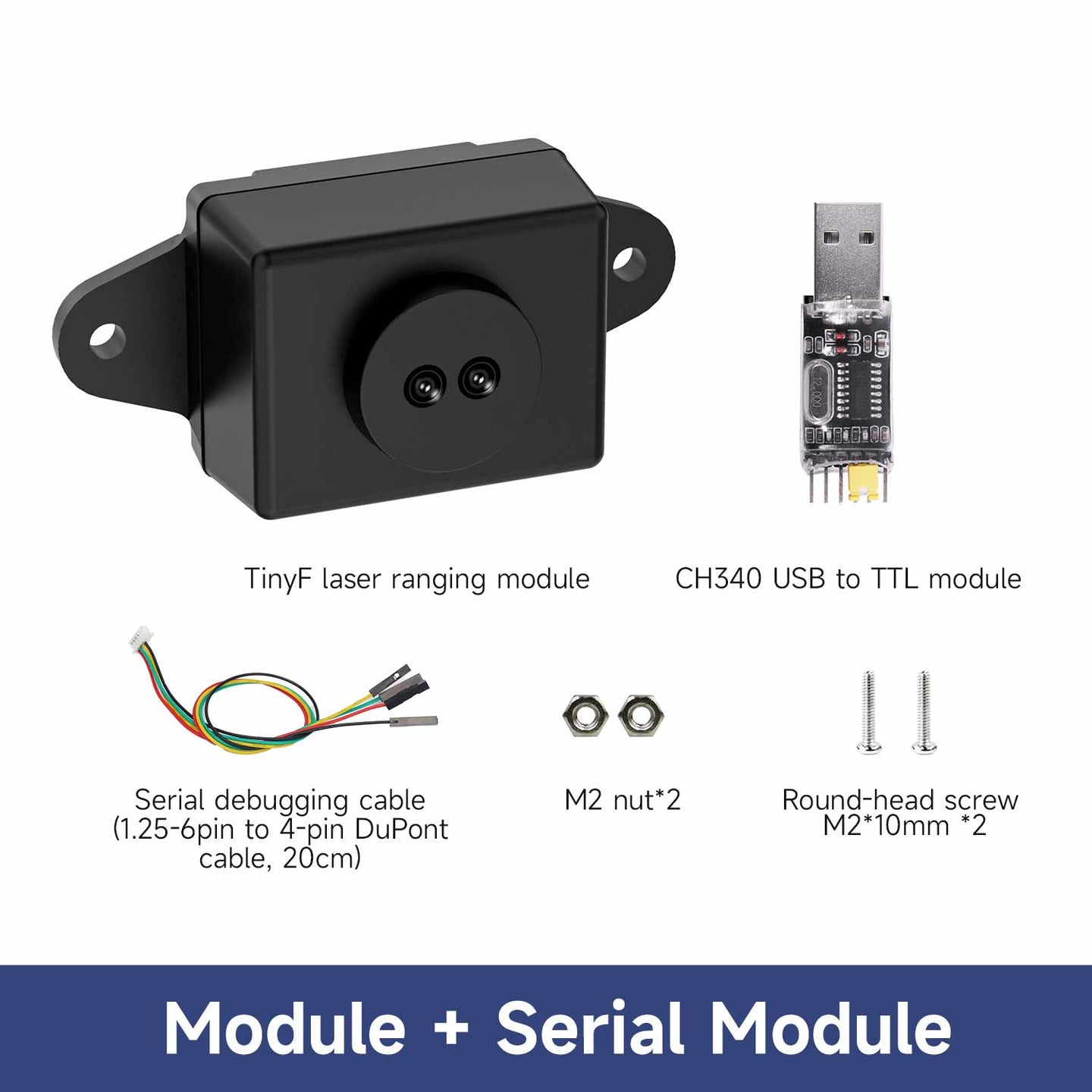 Yahboom TinyF Laser Ranging Module for Robot Car Distance Measurement