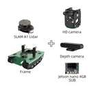 Yahboom Jetson Nano 4GB transbot equipped with depth and HD camera and SLAM A1 Lidar.