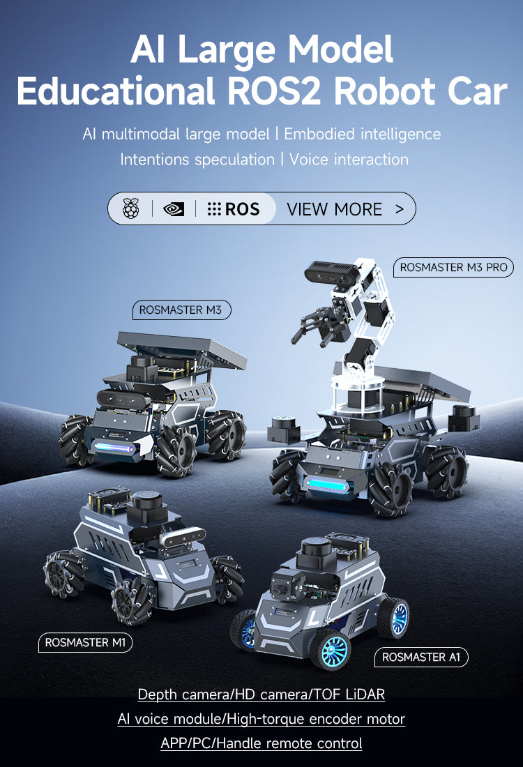 Yahboom STM32 Robot Voiture Auto-Équilibrée 2 Roues - Kit Lidar Pour Ados 16+, Robot Programmable Éducatif