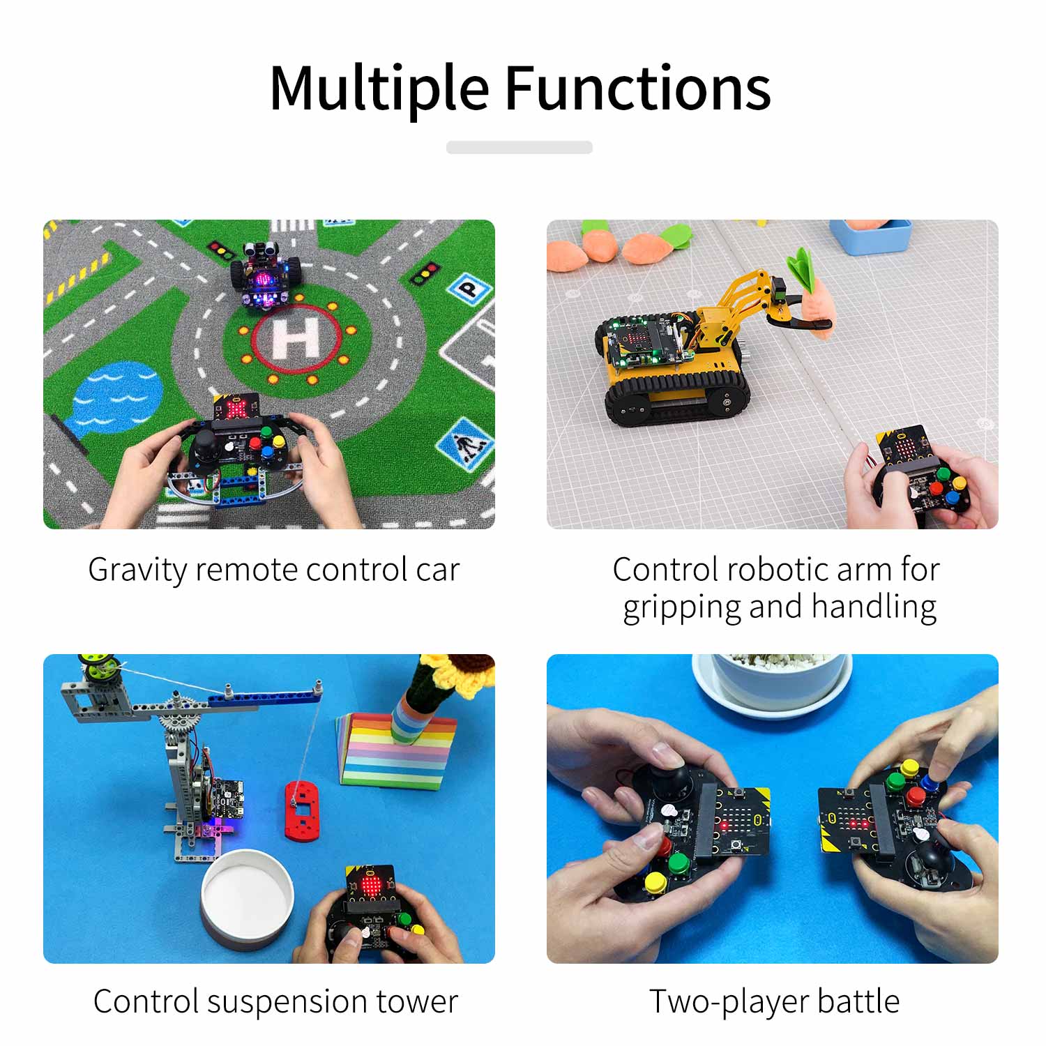 Mando básico para juegos Micro:bit compatible con la placa Micro:bit V2/1.5