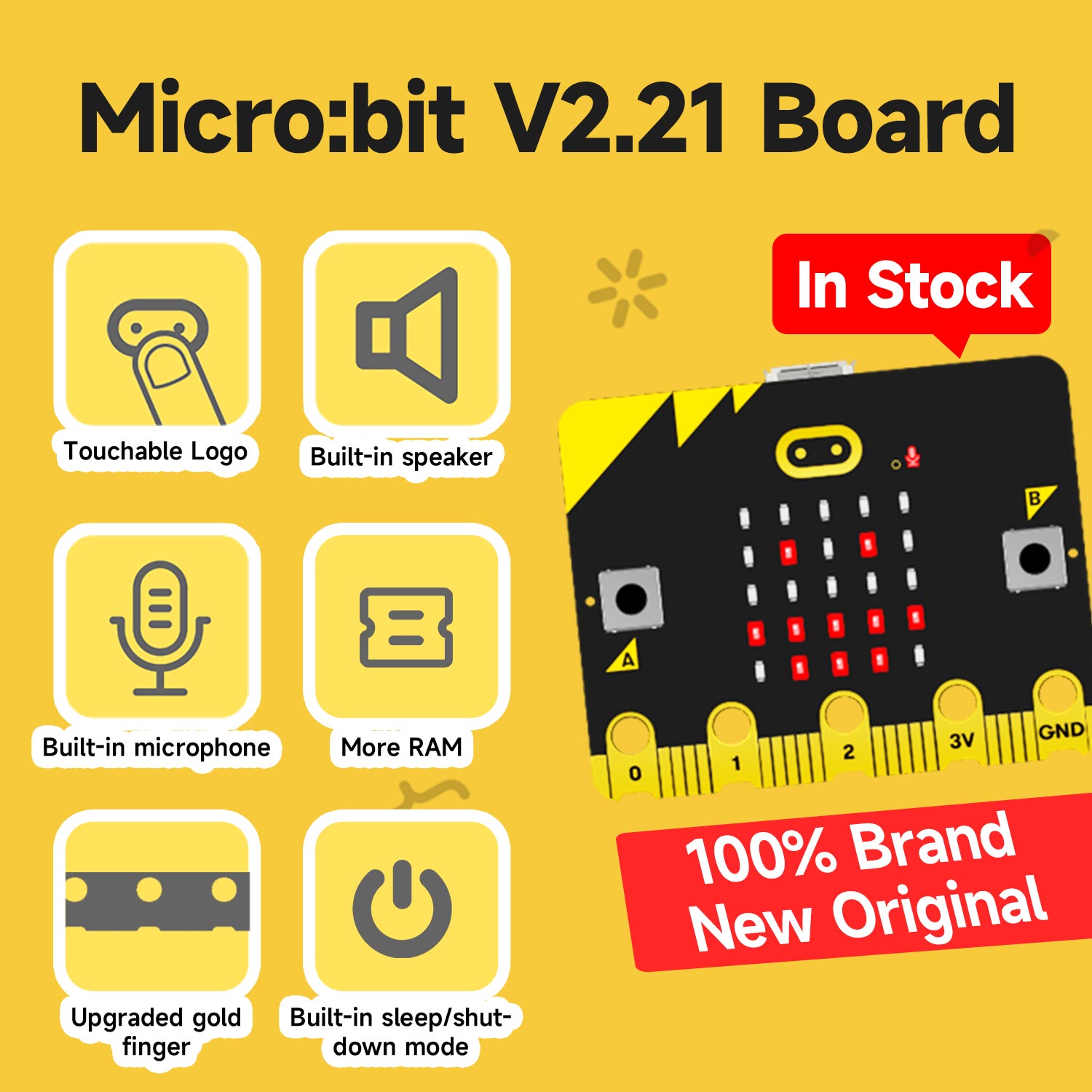 La nueva placa oficial de la BBC para micro:bit V2/V1.5 