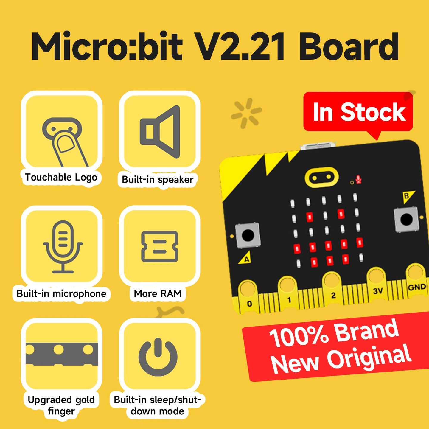 La nueva placa oficial de la BBC para micro:bit V2/V1.5 