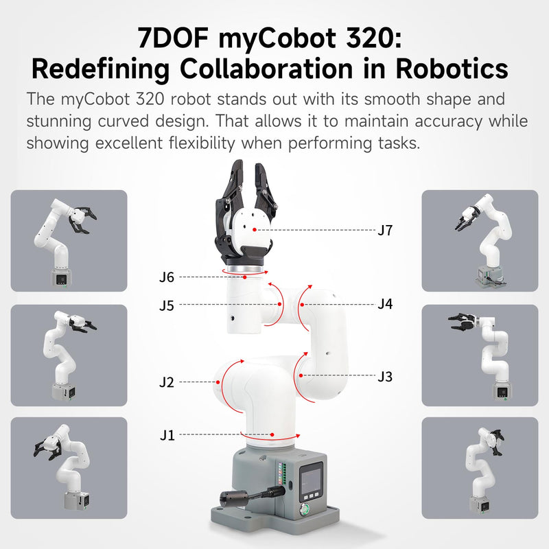 MyCobot 320 M5 Collaborative Robotic Arm Support 1KG Payload