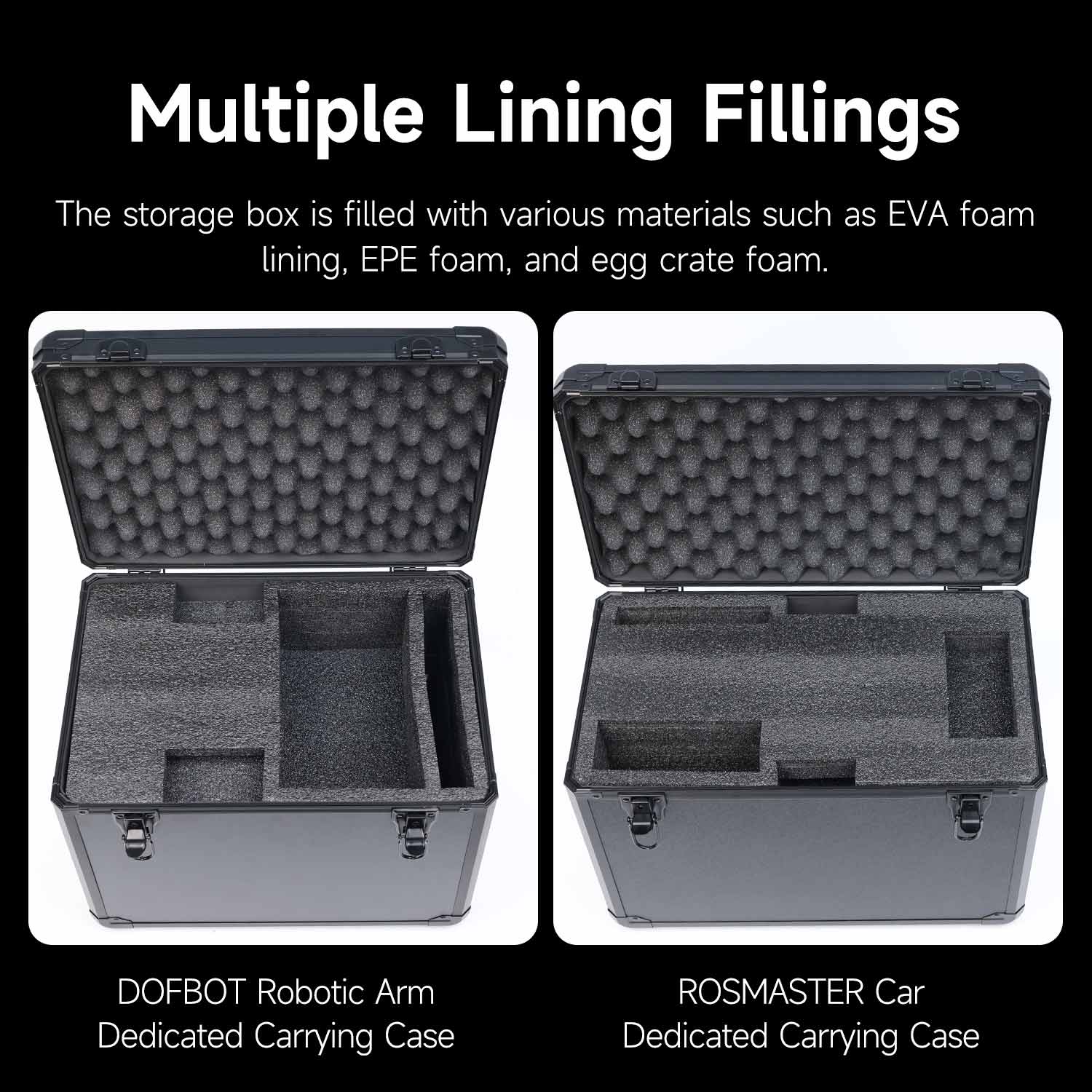 Yahboom robot carrier case for transport & shipping