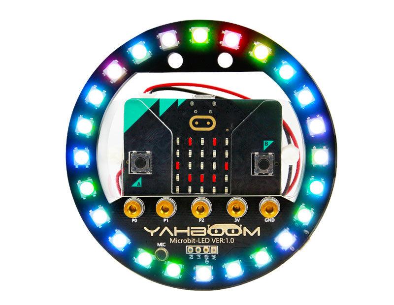 Yahboom Micro:bit RGB LED halo expansion board compatible with Micro:bit V1.5/V2 - Yahboom