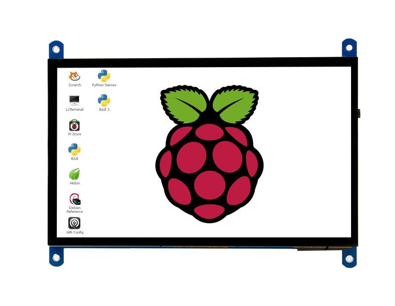 7 inch capacitive touch screen compatible with Raspberry Pi 400/4B/3B+ and Jetson NANO - Yahboom