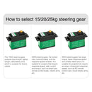 Servomoteur numérique en métal Yahboom 15KG/20KG/25KG avec engrenages en métal et couple plus important