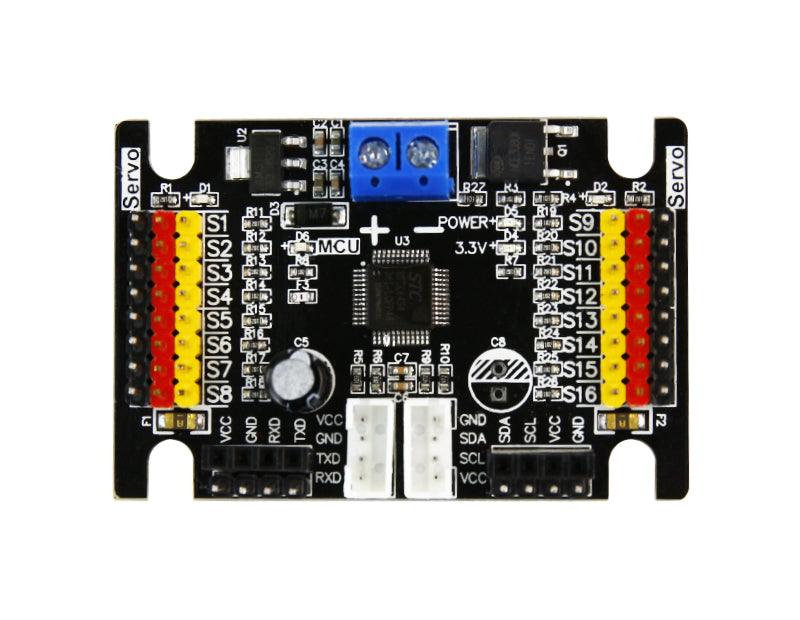 Yahboom 16-channel PWM servo control debugging board support Bluetooth 4.0 APP control robotic arm - Yahboom