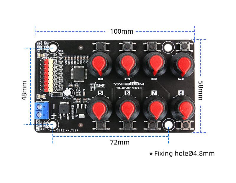 Yahboom 8-channel PWM servo control debugging board for DIY smart robotics - Yahboom
