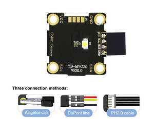 Yahboom Color Recognition module compatible with alligator clip/DuPont line/PH2.0 cable - Yahboom